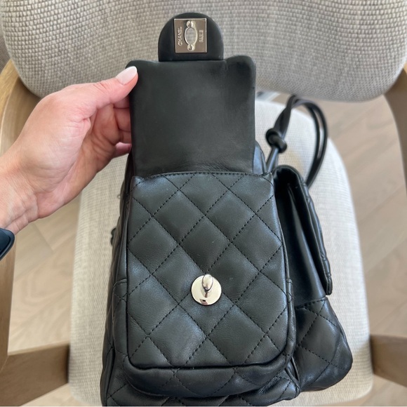 Calfskin Quilted Large Cambon Multipocket Reporter Black - Picture 8 of 16